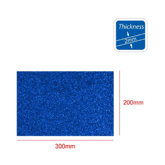 A4 EVA Glitter Foam Paper 210pcs Navy