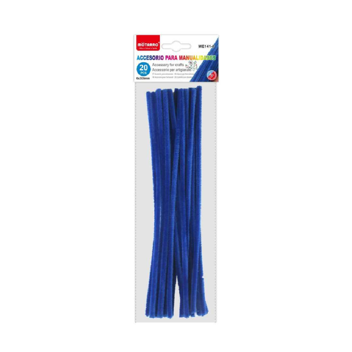 Chenille Stems 6 × 30cm 20pcs Navy