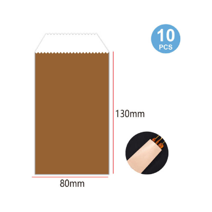100g Paper Bag 8 × 13cm 10cps Brown