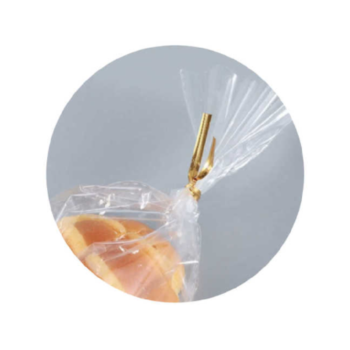 Metallic Twist Ties 12cm 200pcs Gold