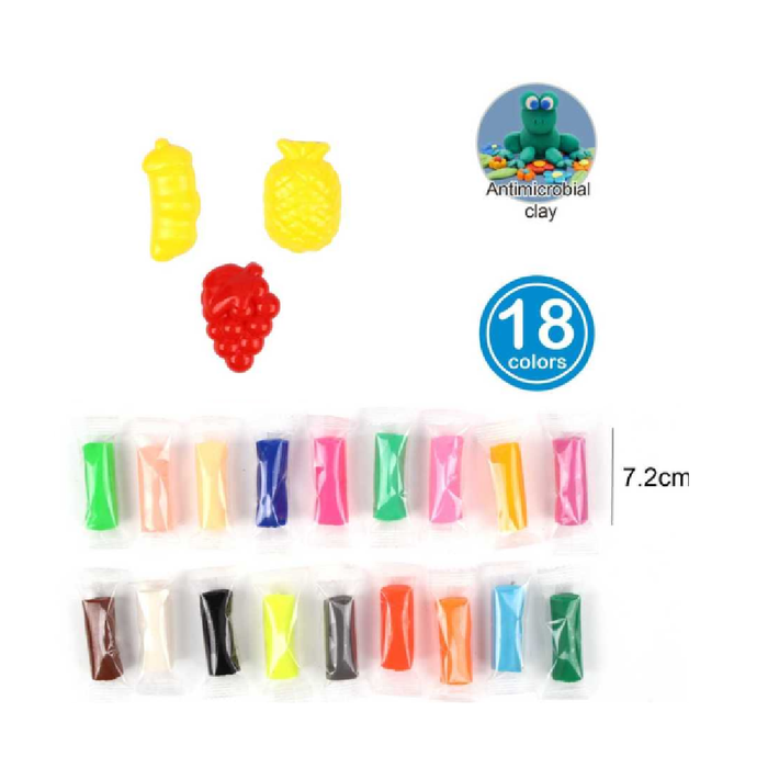 Plasticine Kit Assorted 18 Colors