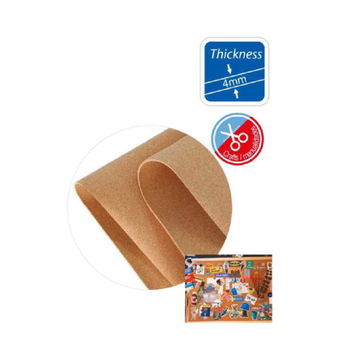 Soft Cork Board 20 × 30cm × 4