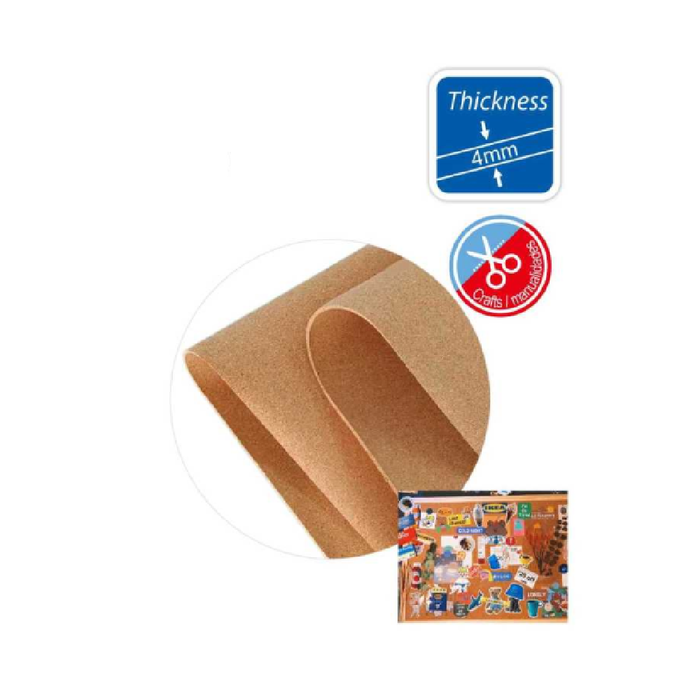 Soft Cork Board 30 × 40cm × 4