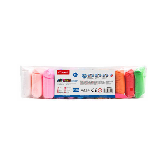 Air Clay 12 Colors Assorted 120g