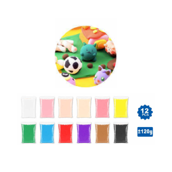 Air Clay 12 Colors Assorted 120g