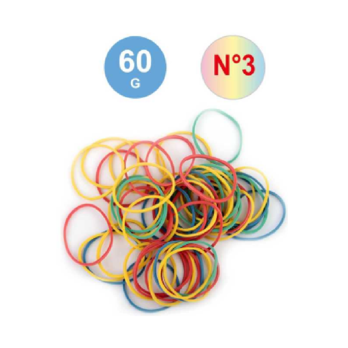 N.3 Rubber Bands Assorted 60g