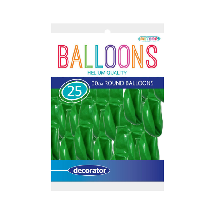 Deep Lime Green - 25 x 30cm (12") Decorator Balloons