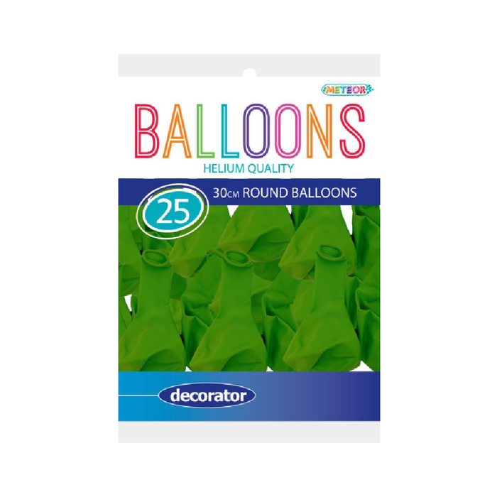 Lime Green - 25 x 30cm (12") Decorator Balloons