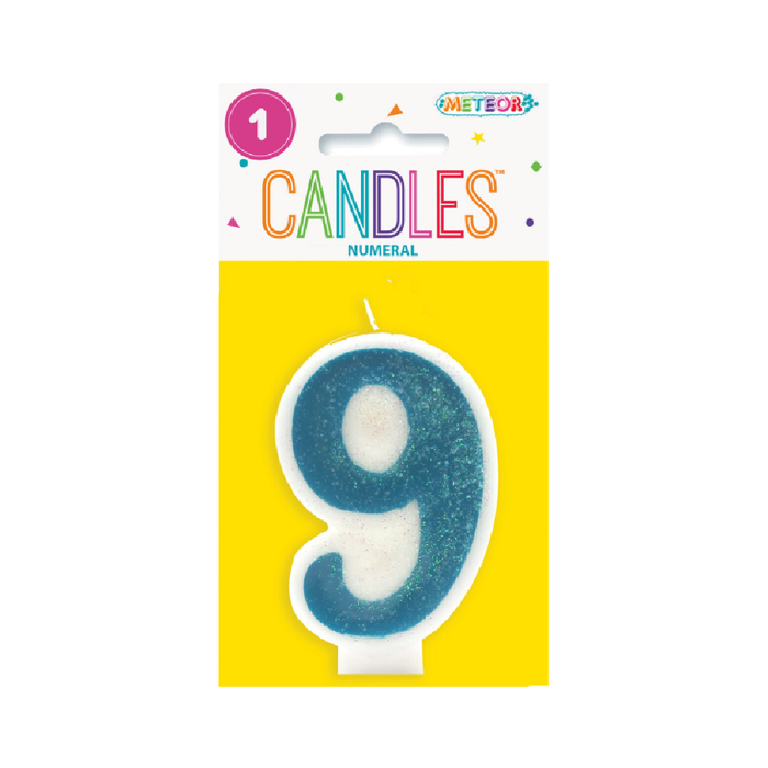 Numeral Candle 10 - Blue