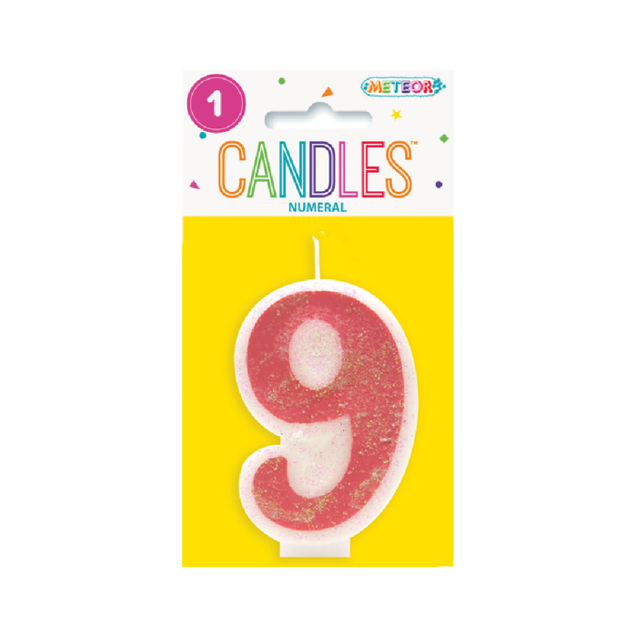 Numeral Candle 10 - Pink