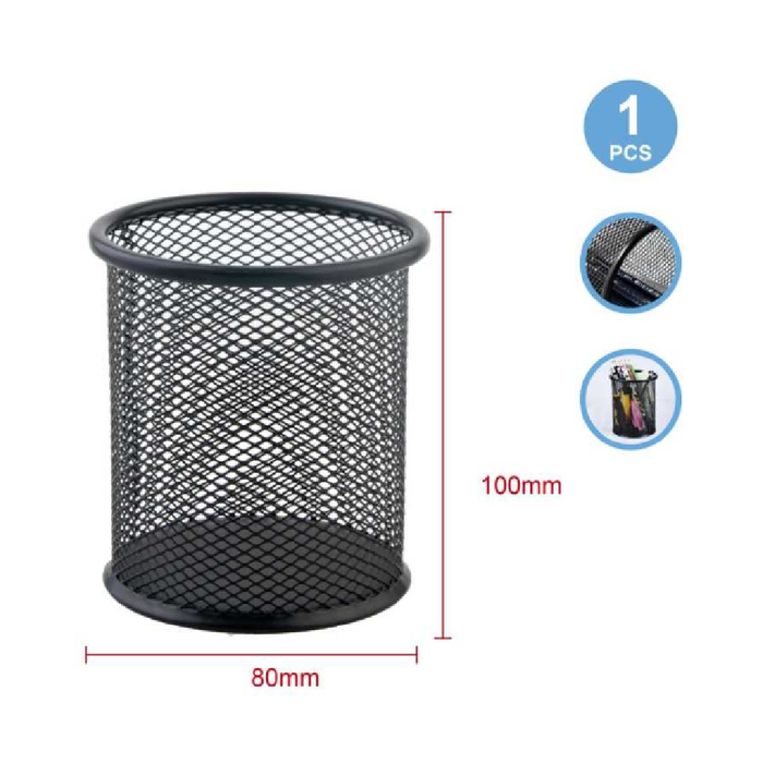 Pen Cup Black 8x10cm