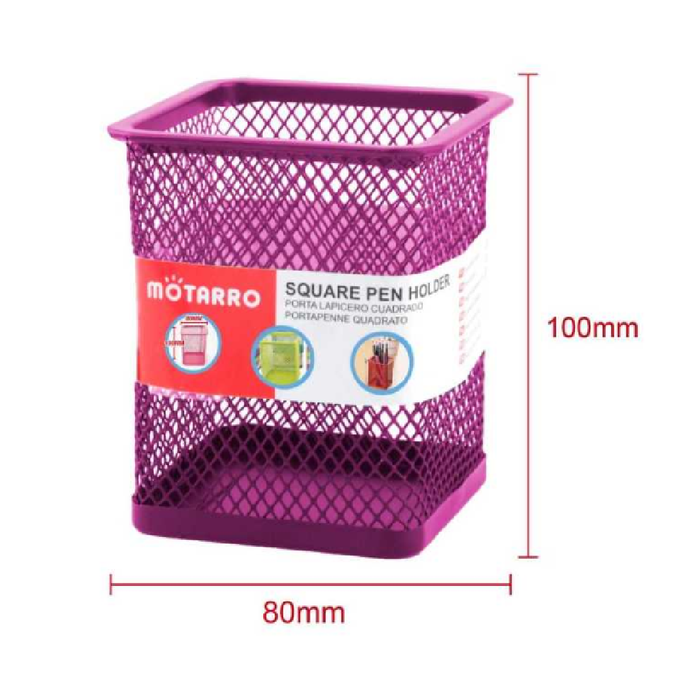 Pencil Holder Square Assorted Color 80x100