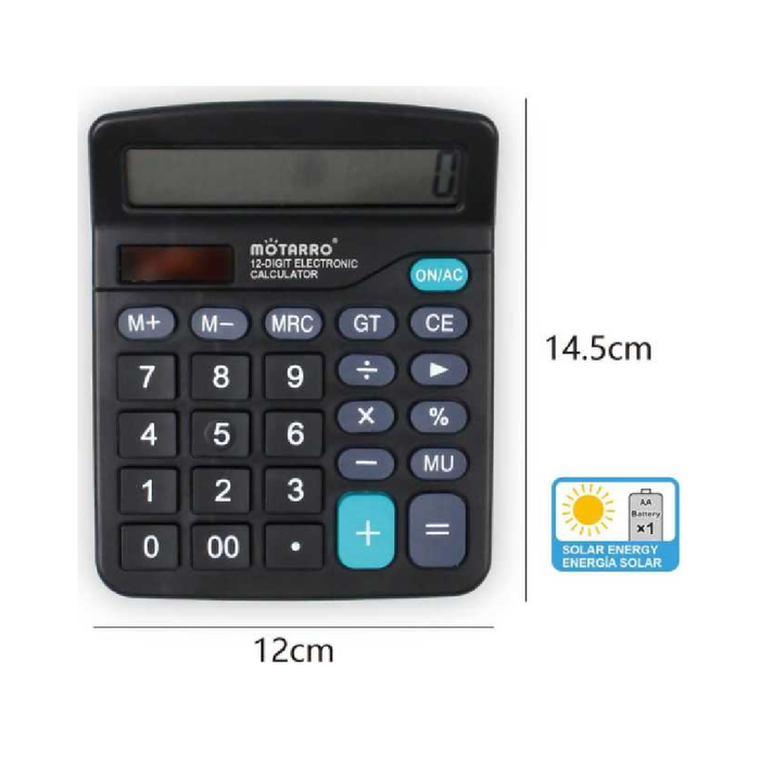 12 Digits Solar Calculator