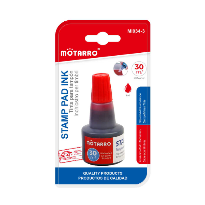 Stamp Pad Ink 30ml Red