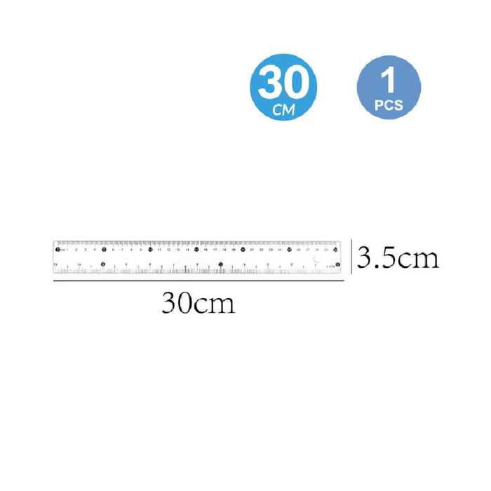 Plastic Ruler 30 × 3.5cm