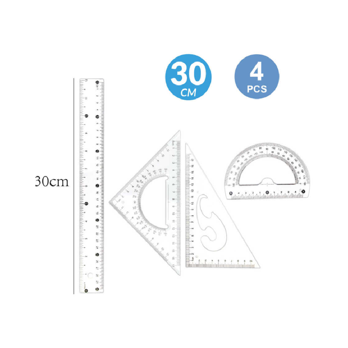 Ruler Set of 4