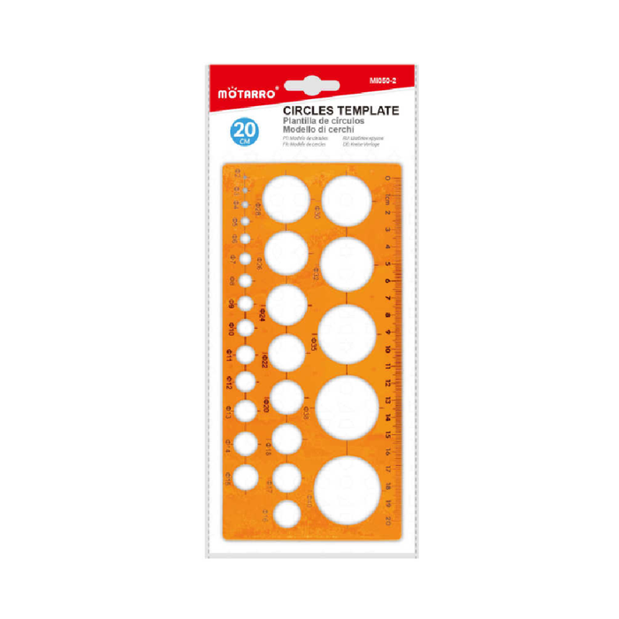 Template Circles Ruler 20cm