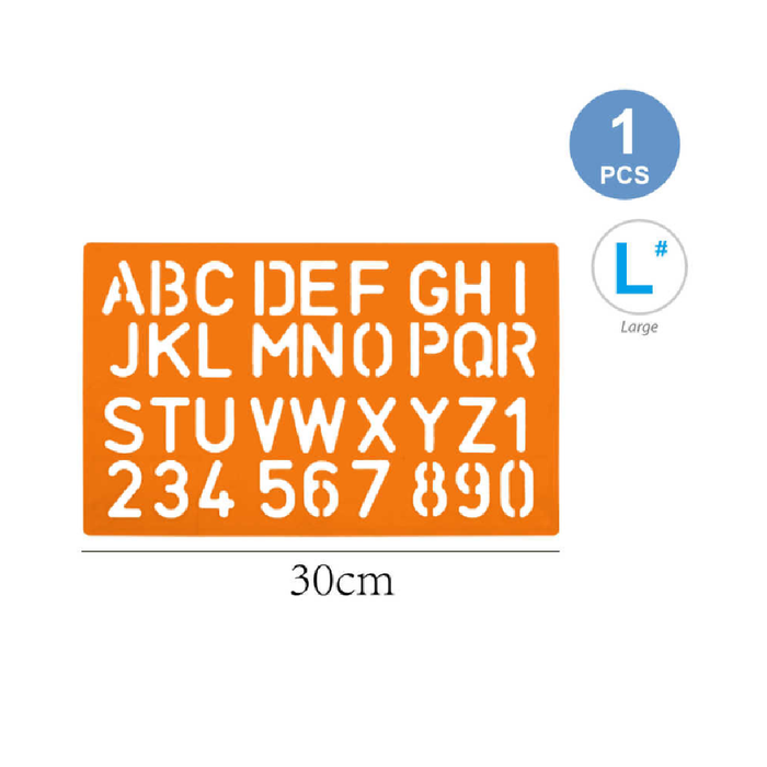 Template Letter & Number 30cm