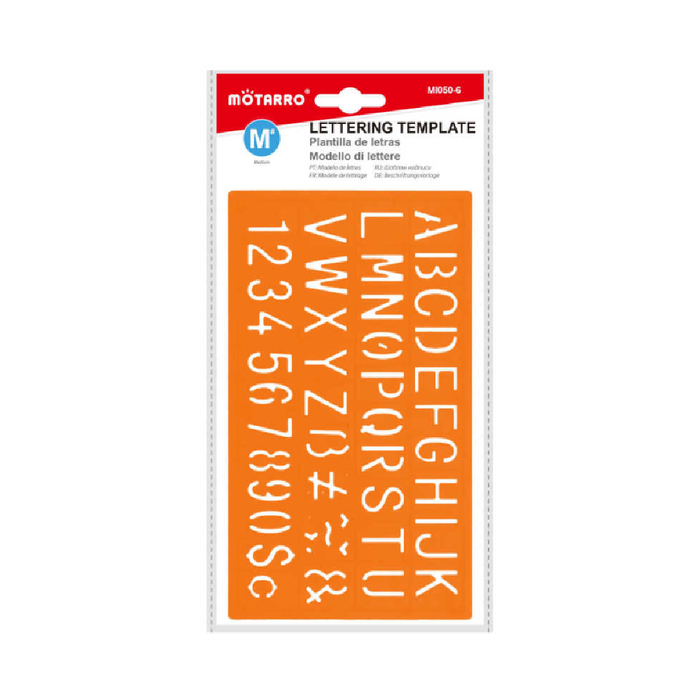 Template Letter & Number 20cm