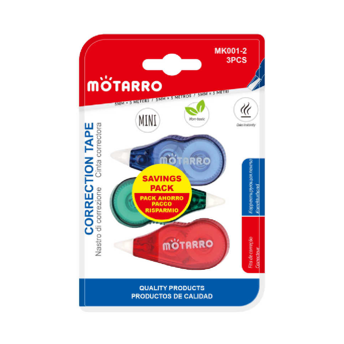 Correction Tape 5 × 5m 3pcs