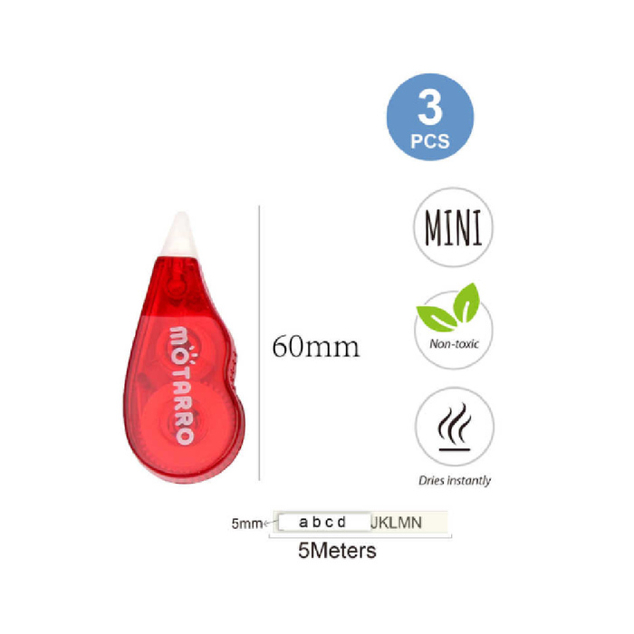 Correction Tape 5 × 5m 3pcs