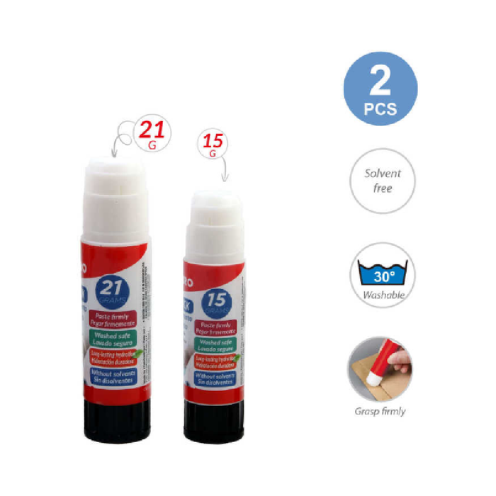 Glue Stick 21g+15g 2pcs
