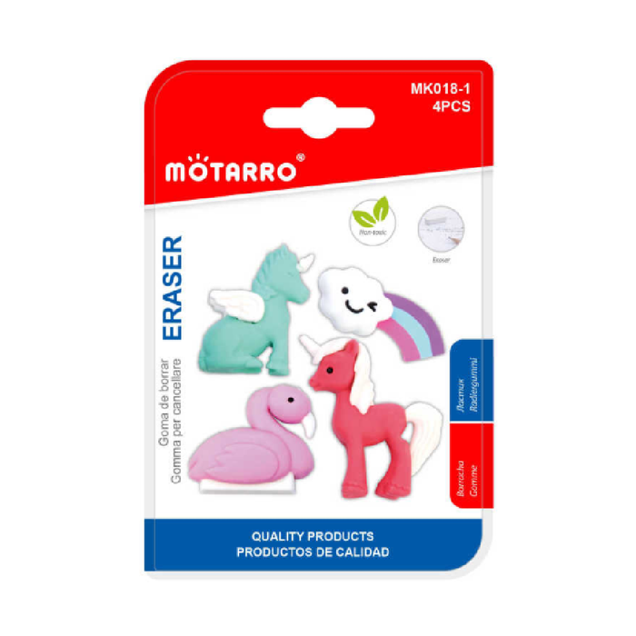 Erasers Unicorn 4pcs