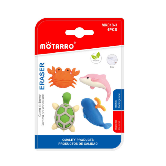 Erasers Sea Animals 4pcs