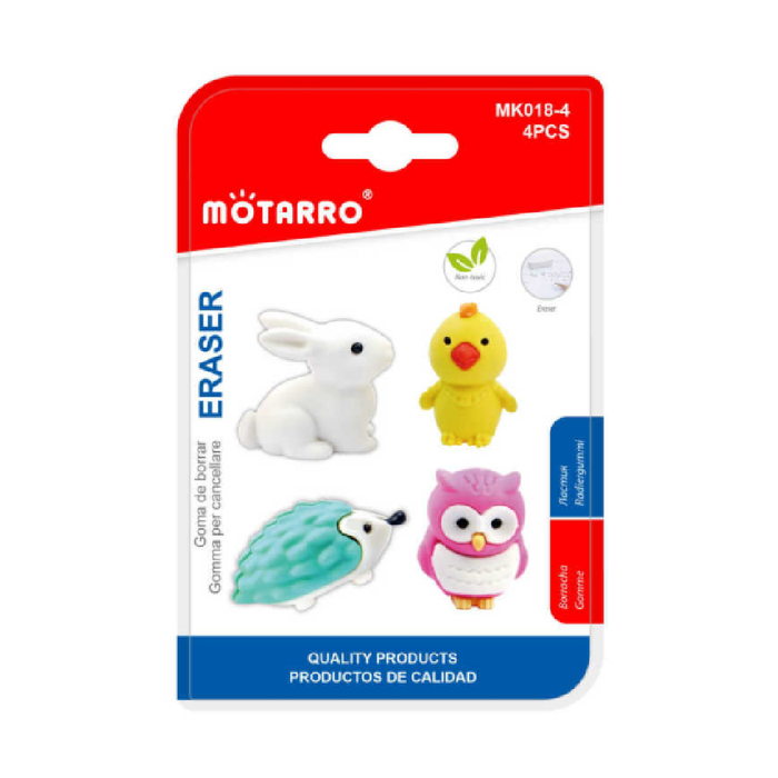 Eraser Animals 4pcs