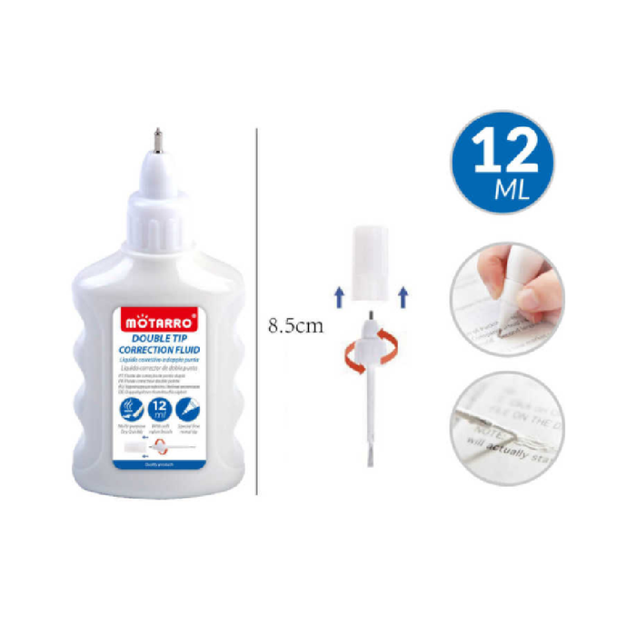 Double Tip Correction Pen & Fluid 12ml