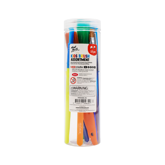 Kids Cylinder Brush Assortment 15pcs