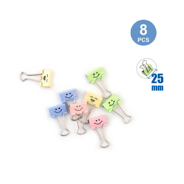 Foldback Clips Smile Face 258pcs