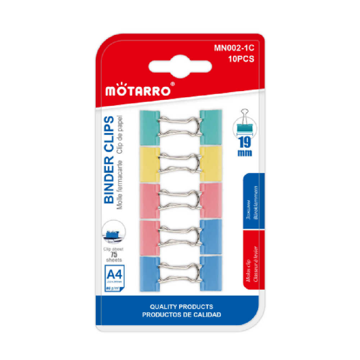 Foldback Clips Assorted Colors 1910pcs