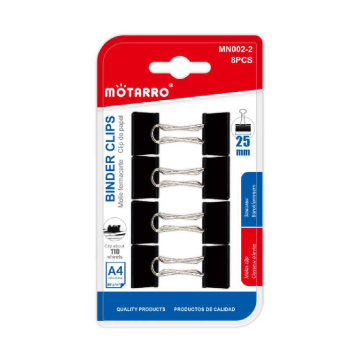 Foldback Clips Black 258pcs