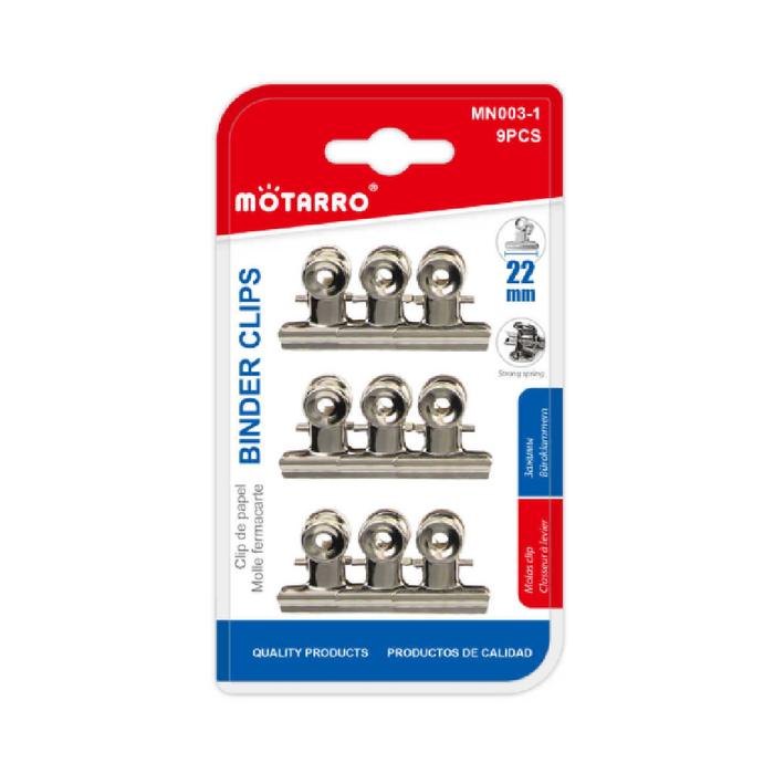 Binder Clips 22mm 9pcs