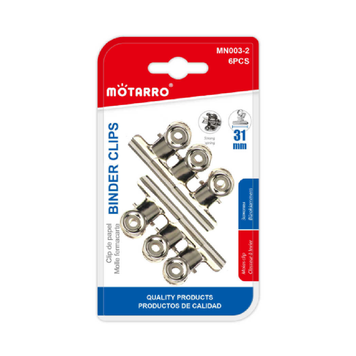 Binder Clips 31mm 6pcs