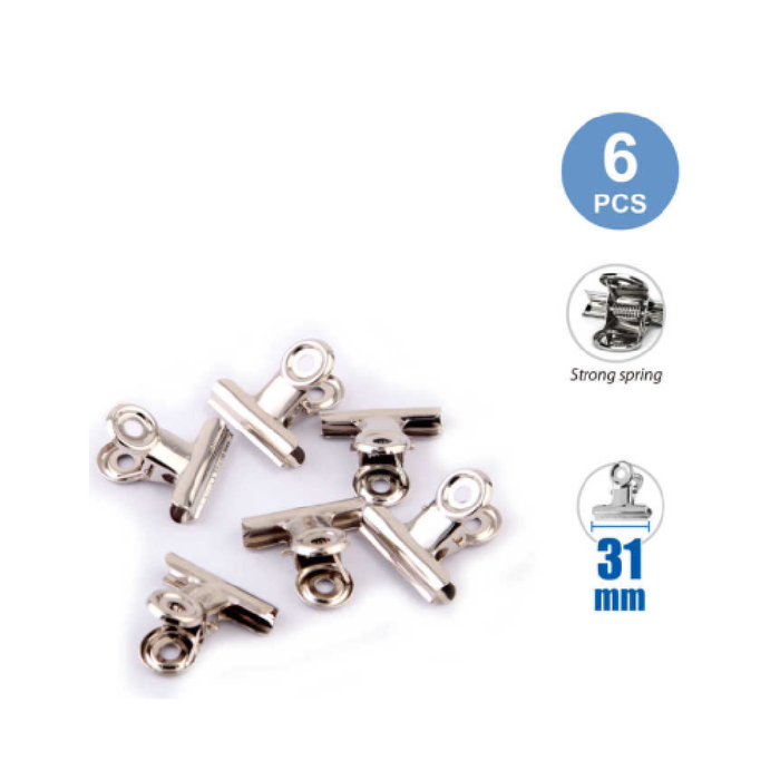 Binder Clips 31mm 6pcs