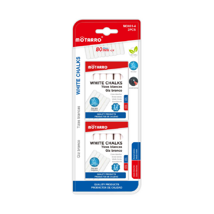 White Chalks 12pcs 2packs