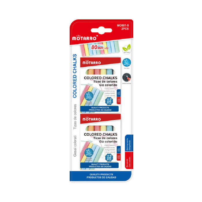 Colored Chalks 12pcs 2packs