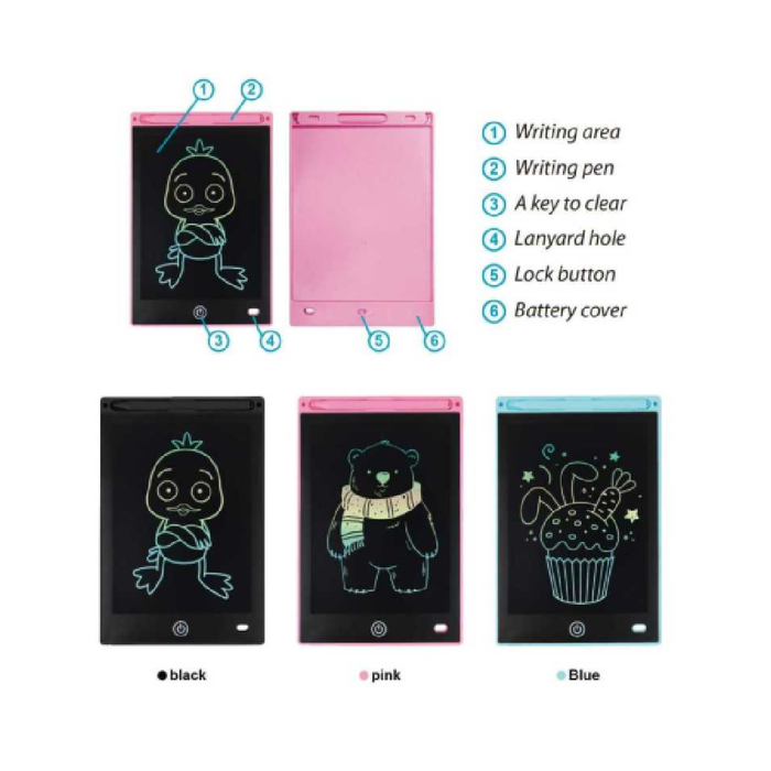 8.5inch LED LCD Blackboard eWriter Black/Pink/Blue
