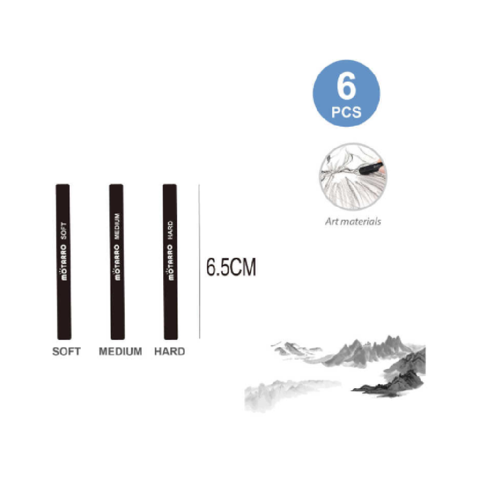 Compressed Charcoal Blocks Assorted 6pcs