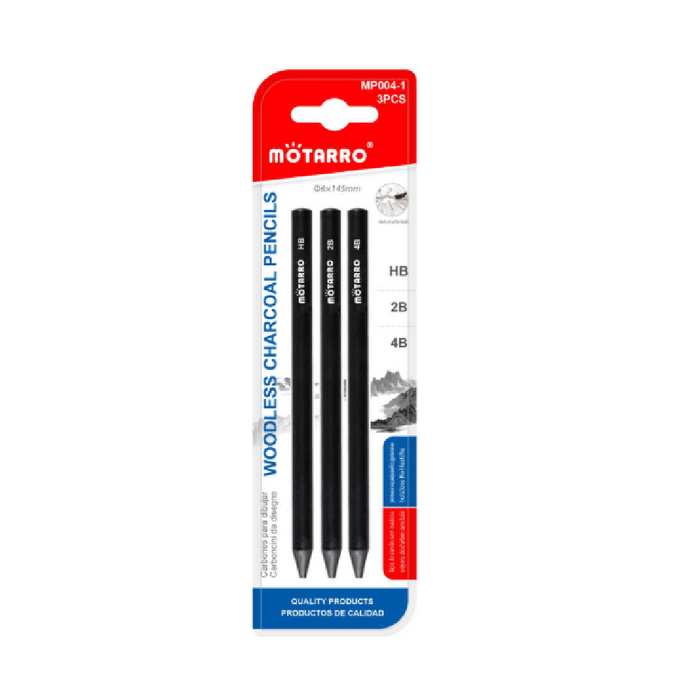 Graphite Pencils Assorted 3pcs