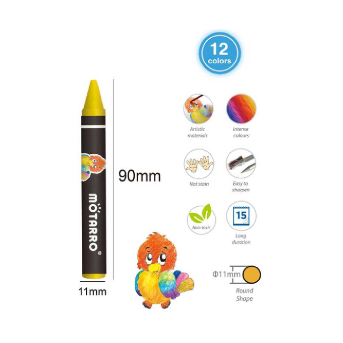 Wax Crayons Set of 12