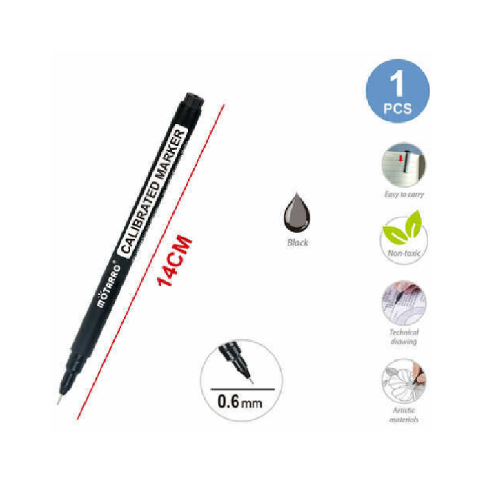 Fineliners 0.6 Black