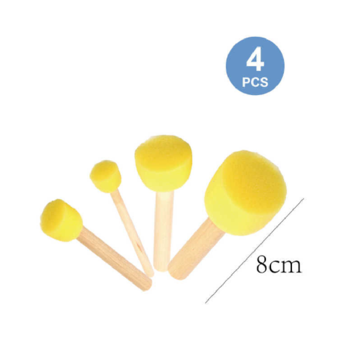 Sponge Stipplers Assorted 4pcs