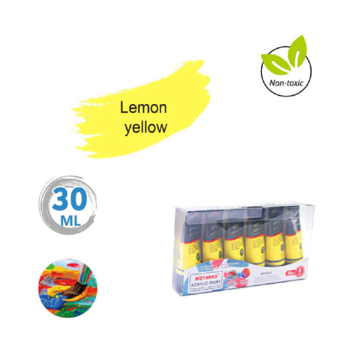 Acrylic Paint 30ml Lemon Yellow