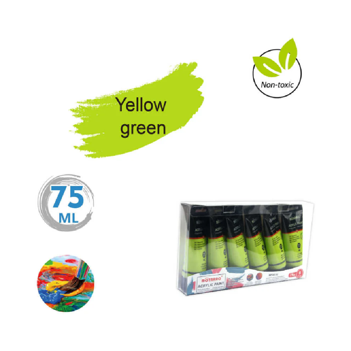 Acrylic Paint 75ml Yellow Green
