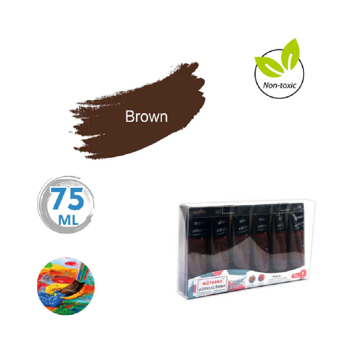 Acrylic Paint Brown 75ml