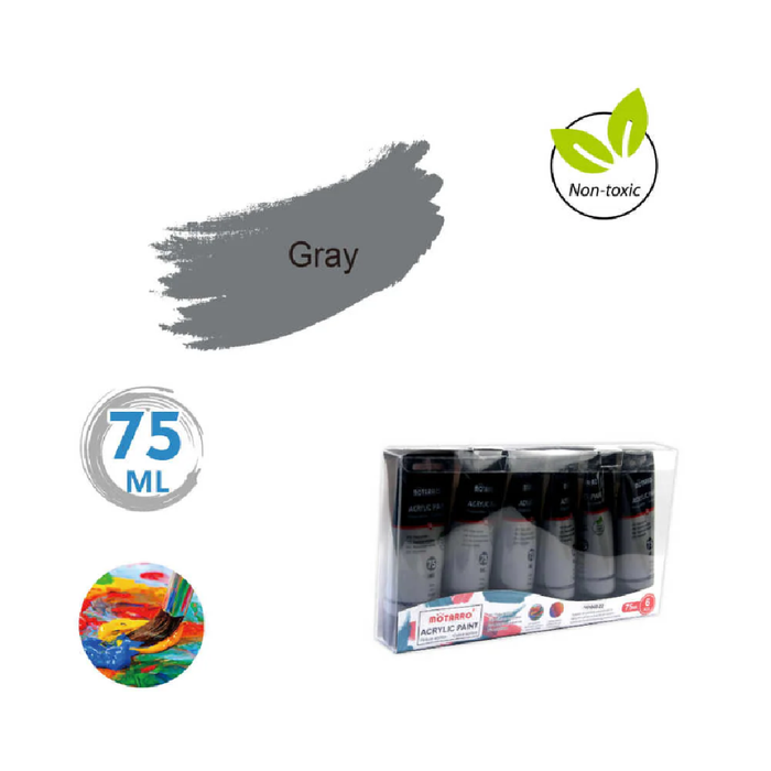 Acrylic Paint 75ml Gray