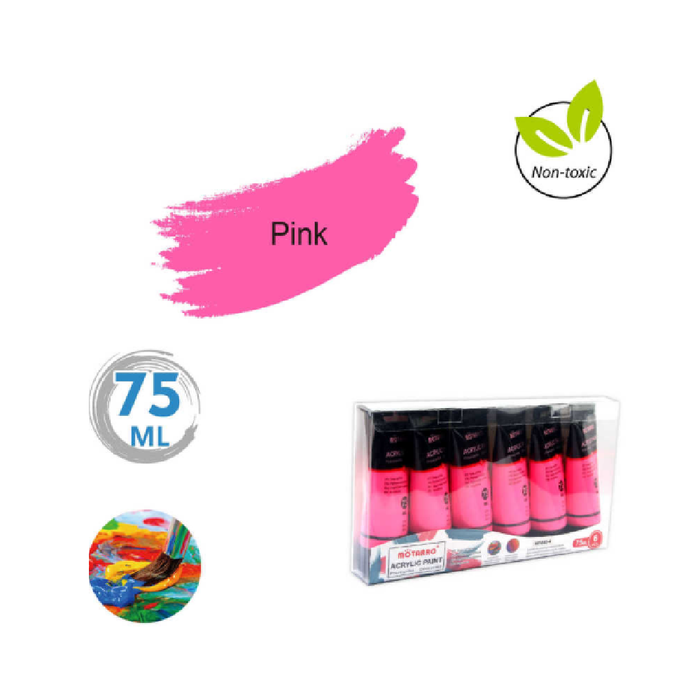 Acrylic Paint Pink 75ml